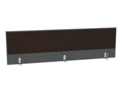 opzetpaneel bureau aanbouw achter MS-donkergrijs BN2036-bruin 2000mm