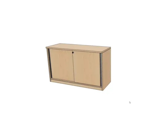 schuifdeurkast,HxBxD 720x1200x445mm,NE-esdoorn