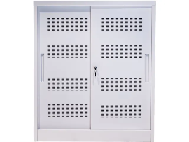 Euroseats Schuifdeurkast 105x90x40cm Wit