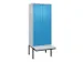 locker voor scheiding van kleding,HxBxD 2120x800x815mm,2vak