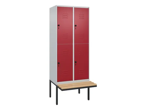Dubbeldekse dekenkist,HxBxD 2120x800x815mm,2x2vak.,vak B 400mm