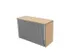 opzetkast,v. roldeurkast,HxBxD 740x1200x445mm,roldeur,NE-esdoorn