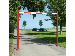 Doorrijdbegrenzer Star Doorrijdhoogte 8x 4m Stalen Paal Aluminium Boom