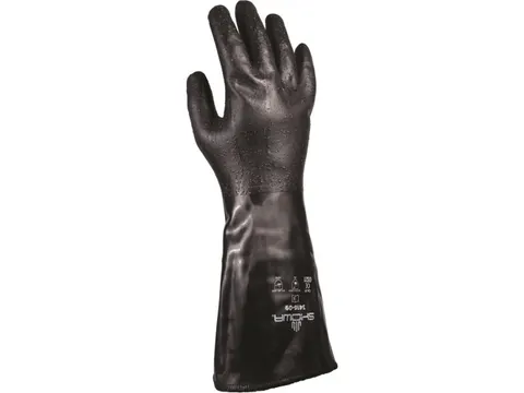 Showa 3416 neopreen handschoenen, zwart, maat L, per 120 paar