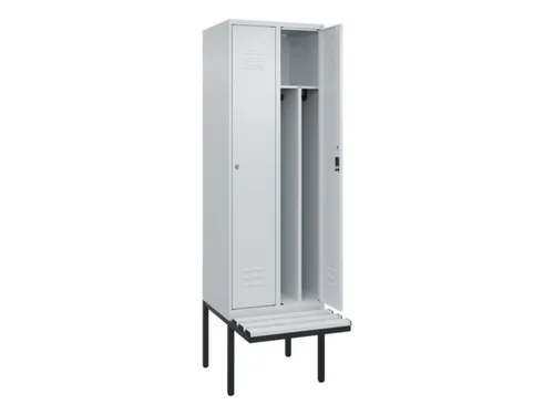 locker voor scheiding van kleding,HxBxD 2120x600x815mm,2vak