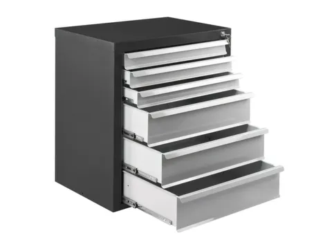 ladekast,HxBxD 750x700x435mm,6lade(n),volledig uittrekbaar