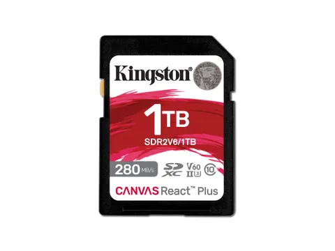 1TB Canvas React Plus SDXC UHS-II 280R/150W U3 V60 voor Full HD/4K