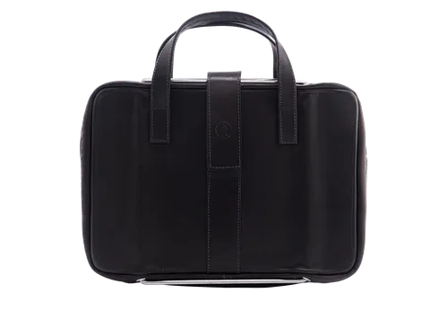 R-Go Viva Laptoptas zwart leder 15.6 inch