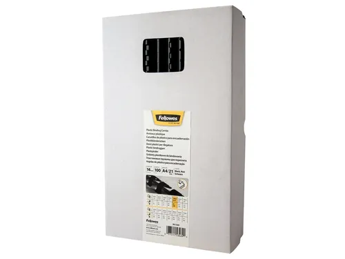 Bindrug Fellowes 14mm 21-rings A4 zwart 100stuks