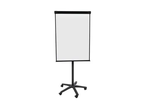 Flipchart Magnetisch Met 5 Wielen 100x70cm Zwart
