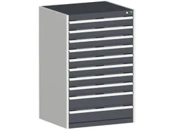 ladekast HxBxD 1200x800x650mm 10laden zware lasten RAL7035 RAL7016