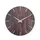 Wandklok Nextime Edge-Wood-Dome dia 35cm kunststof bruin streep