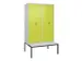 locker voor scheiding van kleding,HxBxD 2120x1200x815mm,4vak