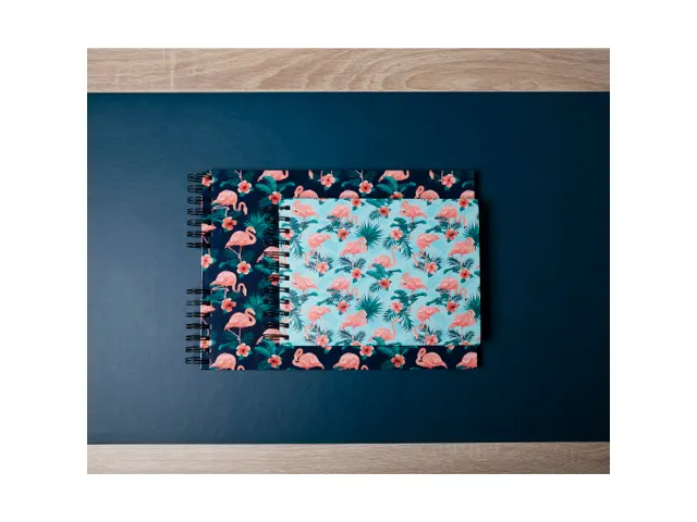 Fotoalb spiraal 50p. wit 32x22cm FLAMINGO
