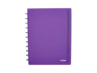Schrift Atoma A4+ lijn 120blz 90gr PP transparant assorti - 6