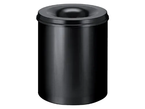 Papierbak met Vlamdover 80 liter 465mm x 54cm Zwart