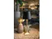 Lampe de table Securit Roma LED rechargeable dimmable noir-or