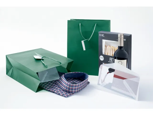 Cadeautas Sigel groot, opaal groen