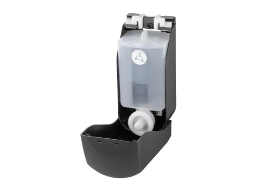PlastiQline foamzeepdispenser 400 ml kunststof zwart navulbaar