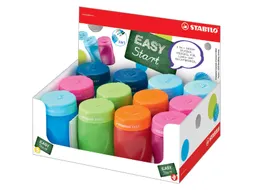 Puntenslijper STABILO Easy 4500 3 in 1 ass rechts-linkshandig en kleur