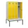 locker met bank,HxBxD 1950x1200x815mm,4vak,vak B 300mm,cilinderslot