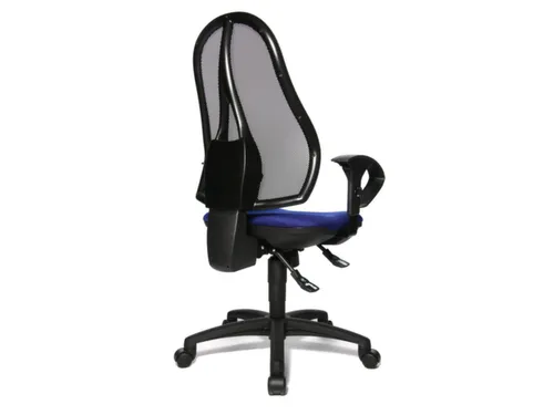 Bureaustoel Zitting Blauw Netrug Zwart Zitting H X B X D 430-510X 480X
