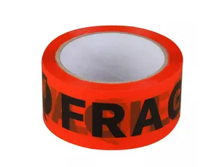 Verpakkingstape Signaleringstape Fragile/Breekbaar 50mm x 66m oranje - 3