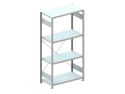 magazijnstelling,grondveld,HxBxD 2000x1056x536mm,vakl. 230kg