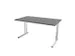 In hoogte verstelbaar bureau,HxBxD 720-840x1400x800mm,MS-donkergrijs
