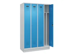 locker voor scheiding van kleding,HxBxD 1950x1200x500mm,4vak