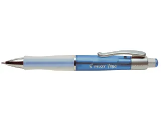 Balpen Pilot Vega Transparant Neon Blauw 1.0mm Medium Punt - 2