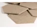 Akoestische PET-vilt Hexagon tegels beige 30x26cm 22 stuks