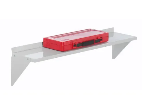 Stalen Legbord Voor Gesleufde Platen Lxd 950X220Mm Lichtgrijs