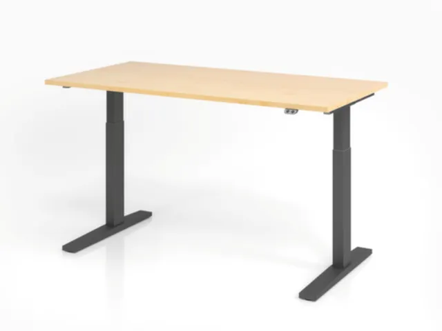 Av. régl. él. hauteur bureau assis/debout,HxlxP 700-1200x1600x800mm