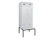 locker met bank,voor scheiding van kleding,HxBxD 2120x800x815mm,2vak