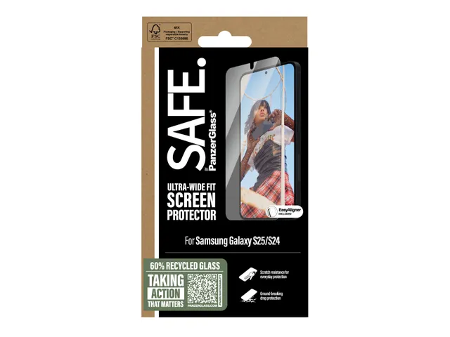 PanzerGlass SAFE. by Screen Protector Samsung Galaxy S25 | S24 | Ul