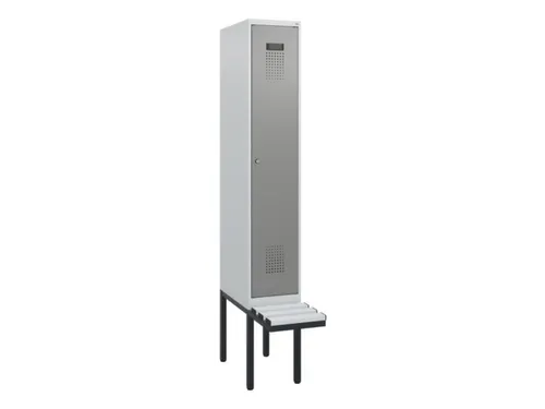 locker met bank,HxBxD 1950x300x815mm,1vak,vak B 300mm,cilinderslot