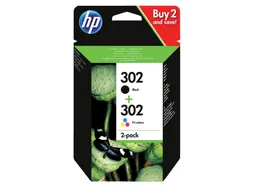 HP 302 Inktcartridge Zwart + Kleur Origineel Voordeelpak X4D37AE