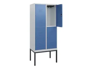 dubbeldekse locker,HxBxD 1950x800x500mm,2x2vak.,vak B 400mm - 2