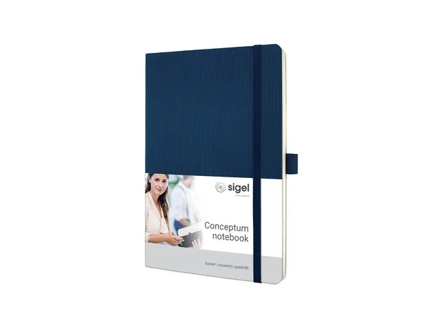 Carnet de note Sigel Conceptum Pure softcover A5 bleu quadrillé