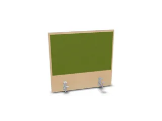 opzetpaneel,v. bureau,aanbouw achter,B 600mm,NE-esdoorn,BN7048-groen - 1