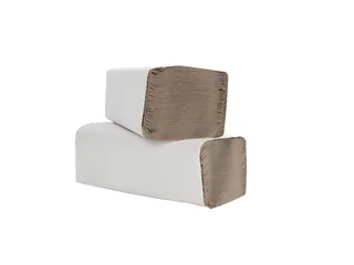 Handdoek Cleaninq Z-vouw 1-laags Naturel 20x250 stuks - 3