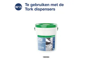 Reinigingsdoekjes Tork 190594 Surface W15 sterke textuur wit - 6