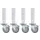 4zwenkwielen,v. werkbank,TPE,bouw H 150mm