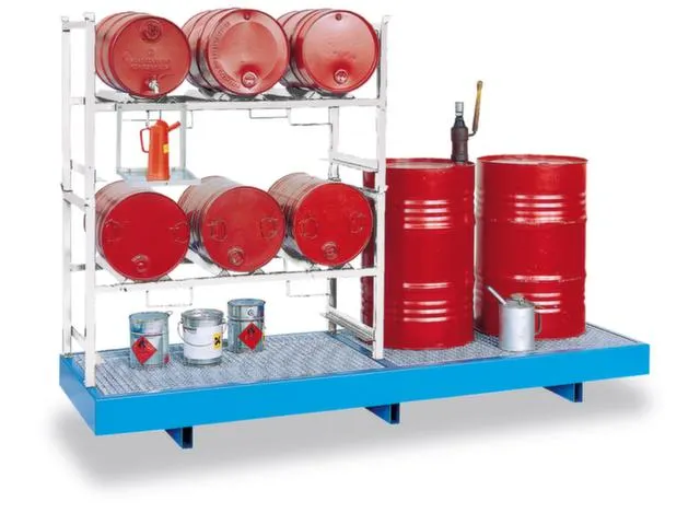 Complete Aanbieding Stapelframes 2X 3X60L Combi Opvangbak Verzinkt