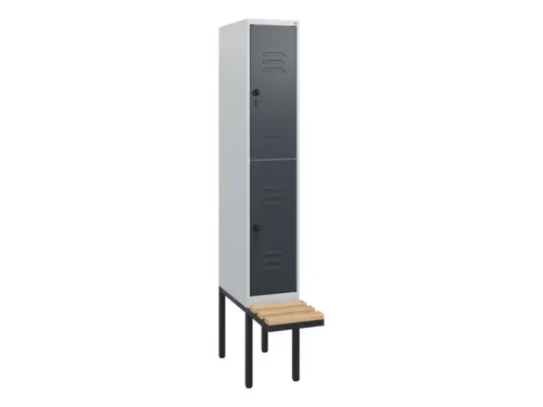 Dubbeldekse dekenkist,HxBxD 1950x300x815mm,1x2vak.,vak B 300mm