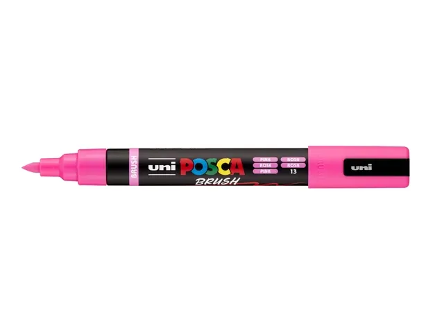 Paintmarker Uni POSCA PC-5BR brushpunt M roze