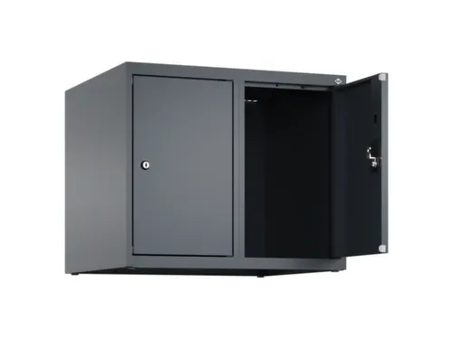 opzetkast,v. locker,2vak.,vak B 300mm,HxBxD 500x600x500mm,cilinderslot
