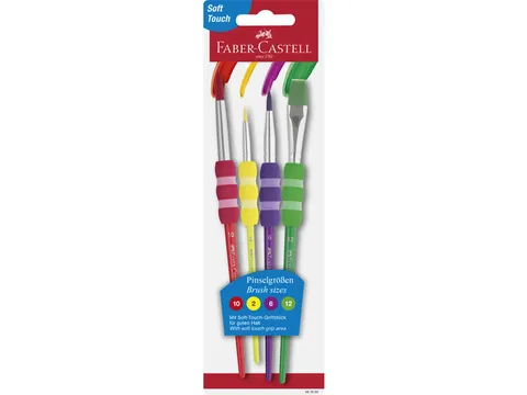 Penselenset Faber Castell Plastic Etui 4 Stuks