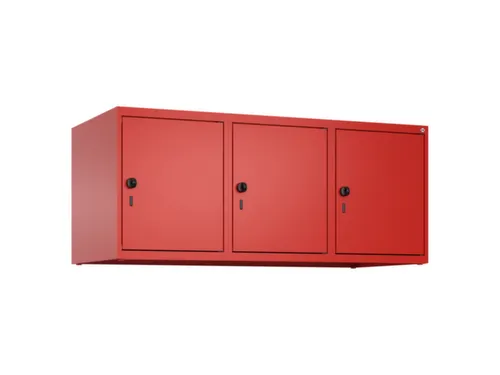 opzetkast,v. locker,3vak.,vak B 400mm,HxBxD 500x1200x500mm